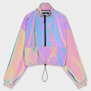 Reflective nylon jacket